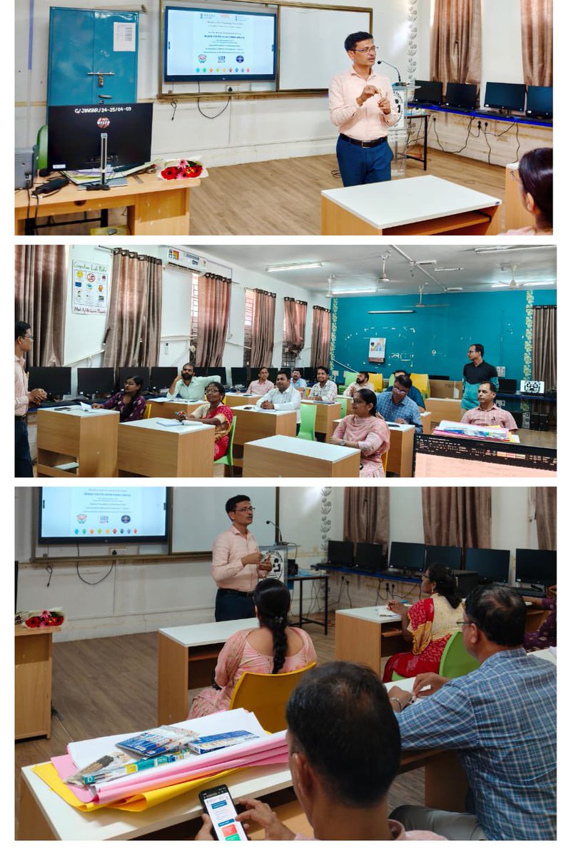 JnvSurendra's tweet photo. One-Day Teacher Facilitation Workshop on Model Youth Gram Sabha (MYGS) conducted today at PM SHRI JNV Surendranagar by Ministry of Panchayati Raj, Govt. of India &amp; SIRD Gujarat. Empowering teachers for participatory democracy.  #MYGS #PanchayatiRaj #PMShriSchools #NVSHQ #nvs https://t.co/pcBd8P6Iu6