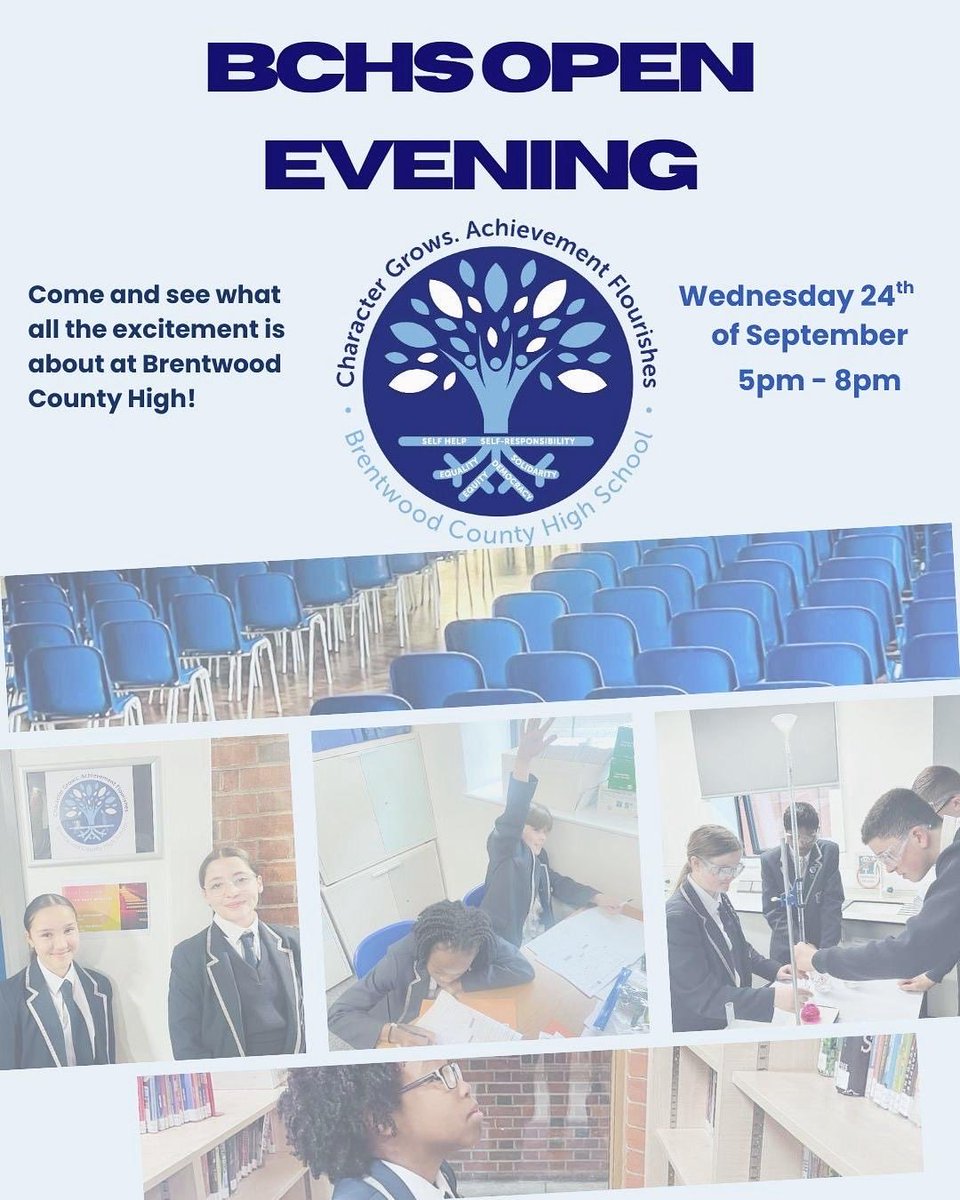 🔵Only a few days to go until our Open Evening. We look forward to welcoming families to see us!🔵

brentwood-county-high.osborne.coop/2991/open-even…