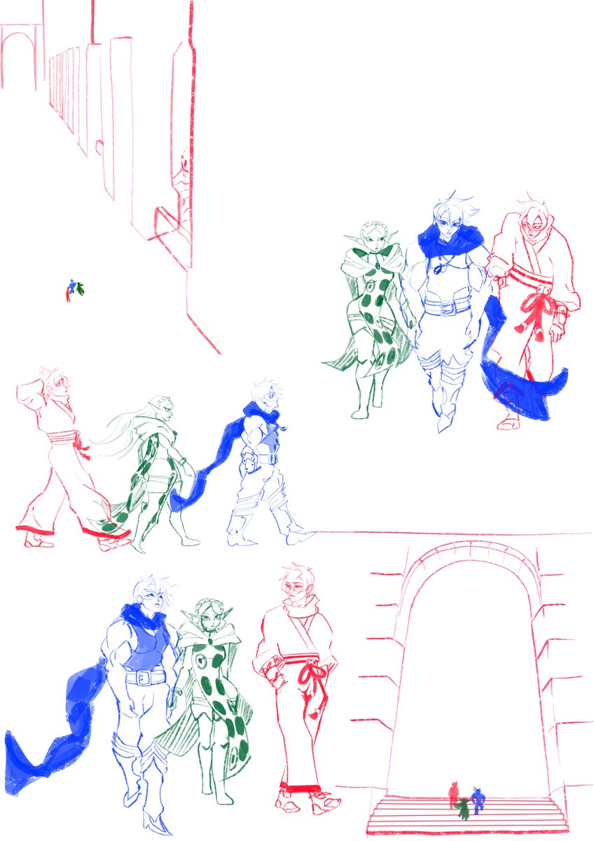 Sneak peek at 4 page sketches for my up coming comic, The Tower of Zion, more updates to come, please look forward to it. #comic #ComicArt #ocart #worldbuilding #fantasy #sketch #thetowerofzion