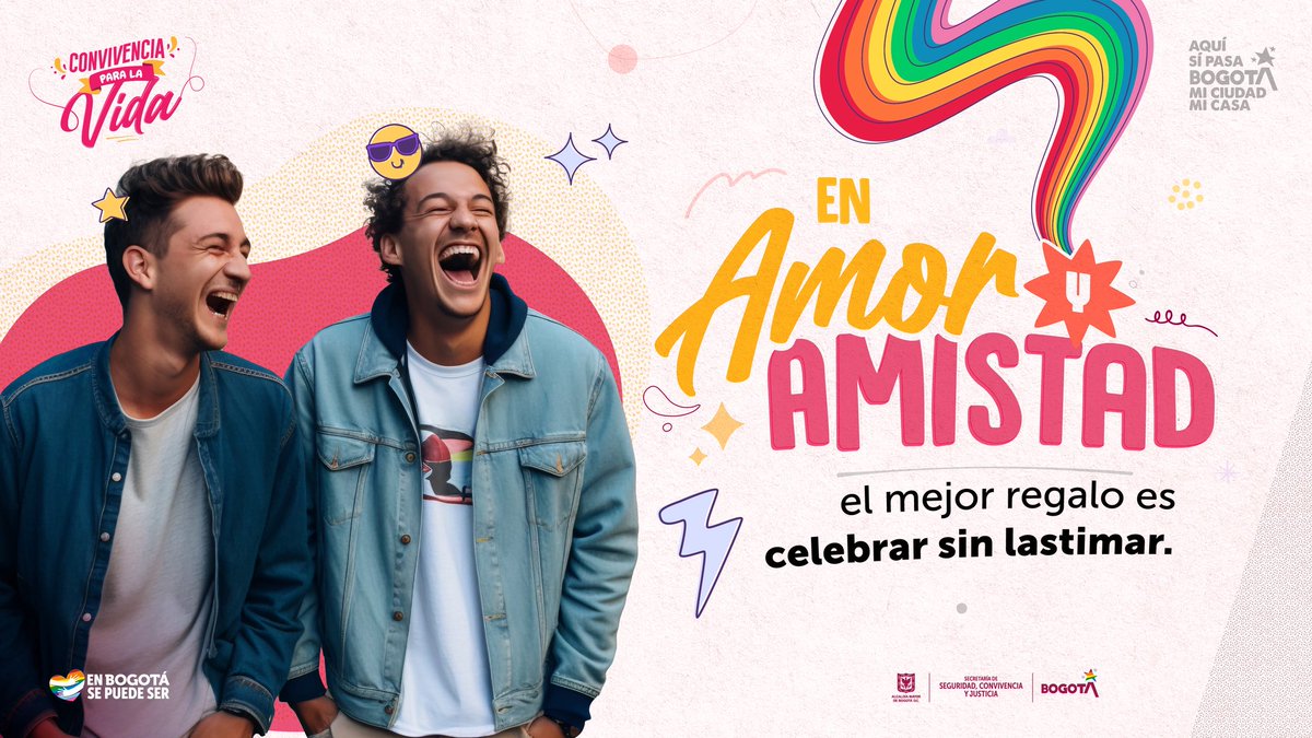En este mes de amor y amistad, recuerda: celebrar sin lastimar también es una forma de amar. La verdadera unión se fortalece con el diálogo y la resolución pacífica de los conflictos, transformando comportamientos que afectan la convivencia para disfrutar de Bogotá, mi Ciudad, mi