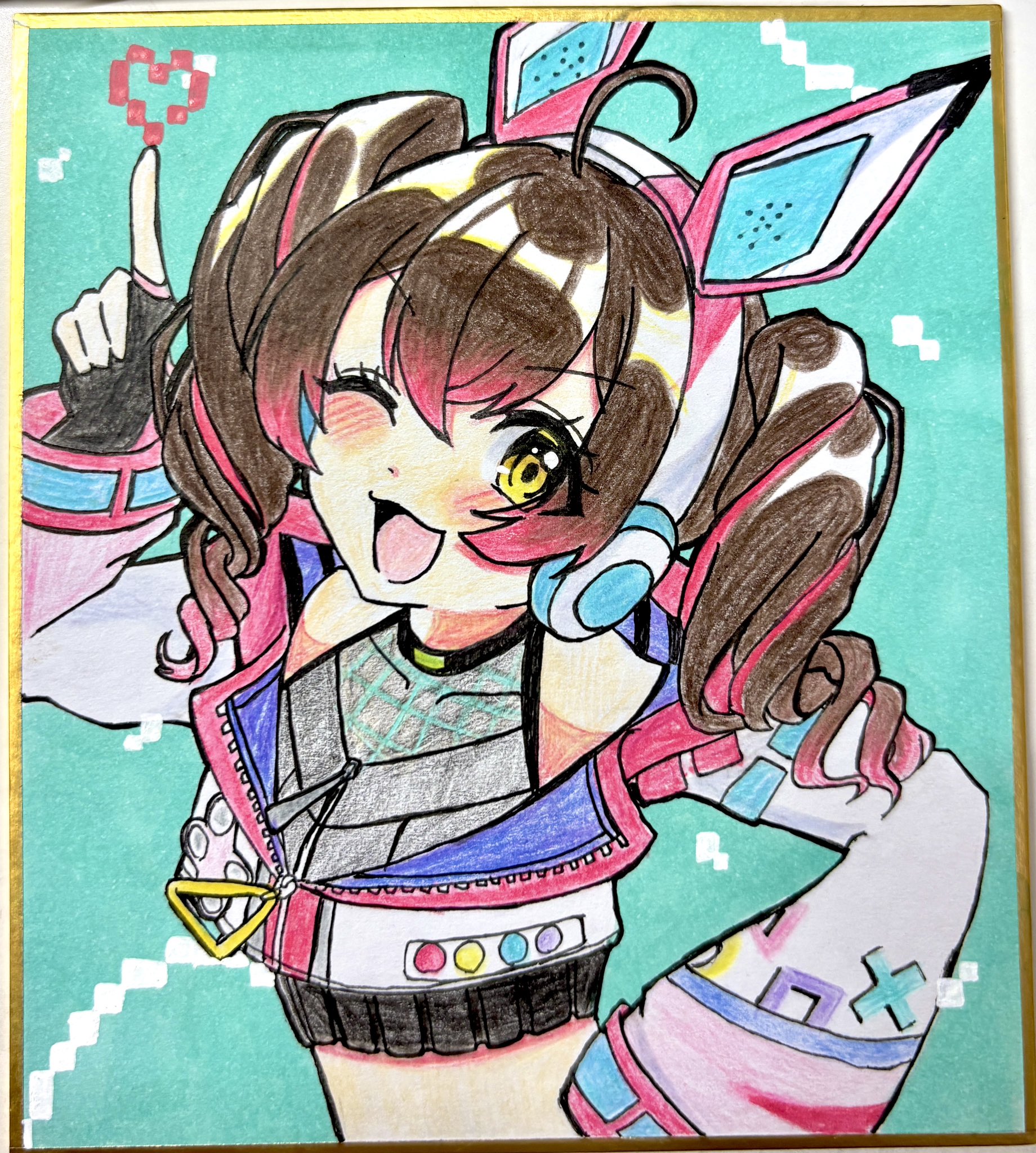 わかつきめぐみ先生サインと一部イラスト色紙 わかつきめぐみ先生サインと一部イラスト色紙 - メルカリ