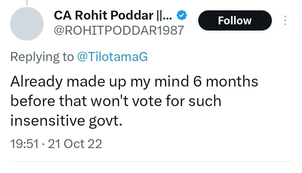 <a href="/ROHITPODDAR1987/">CA Rohit Poddar || DISA, Forensic Auditor ||</a> Don't cry same thing every time. 
Just Pin this post