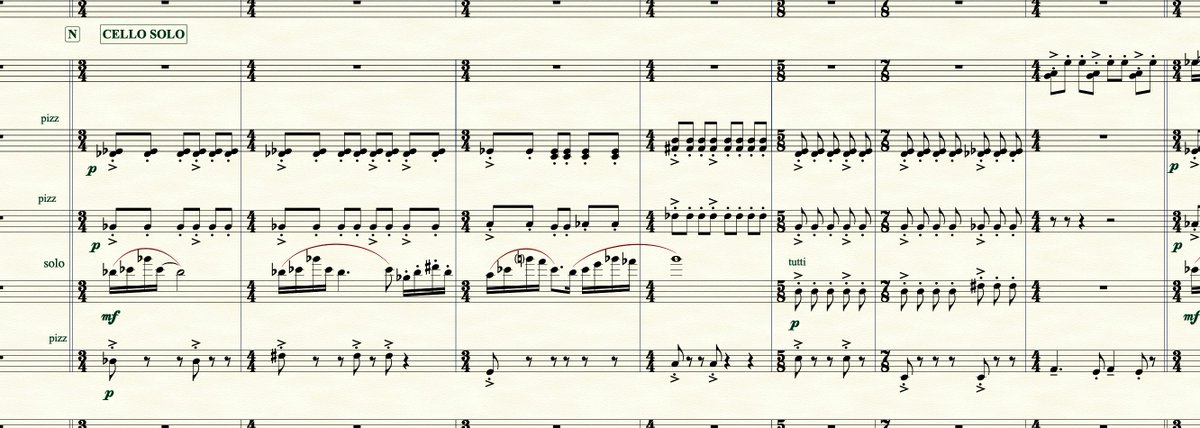 A quick progress report/screenshot on my #UKRAINE symphony. This is a cello solo - part of the 4th movement.  BTW (hint, hint) the Crowdfunder is still open, for the recording, and your support is appreciated as always!). Link is here: crowdfunder.co.uk/p/a-ukraine-sy…