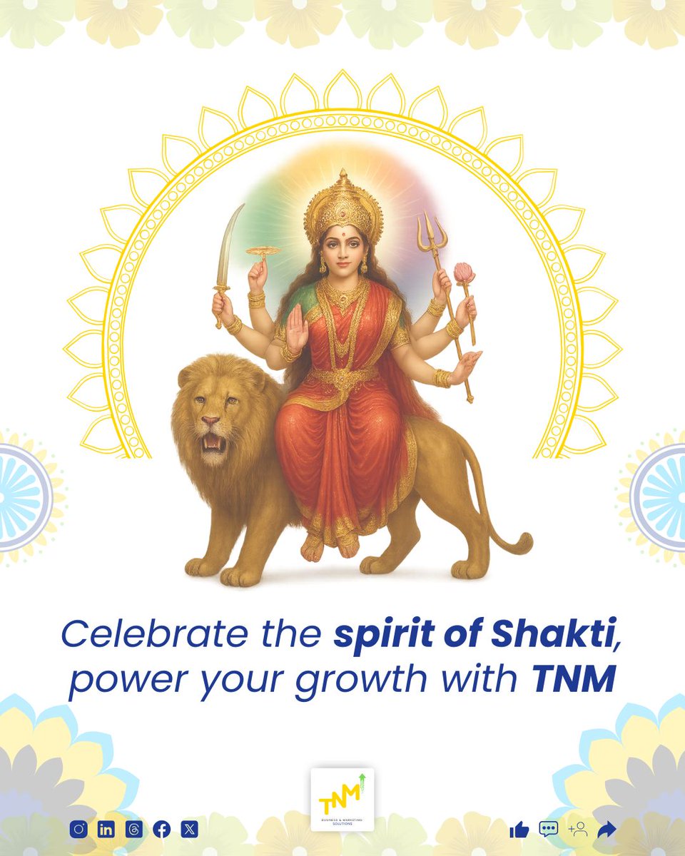 thinknextmove10's tweet image. 🌸 This Navratri, celebrate Shakti &amp;amp; power your business growth with TNM. 

@thinknextmove10 

 #HappyNavratri #ThinkNextMove