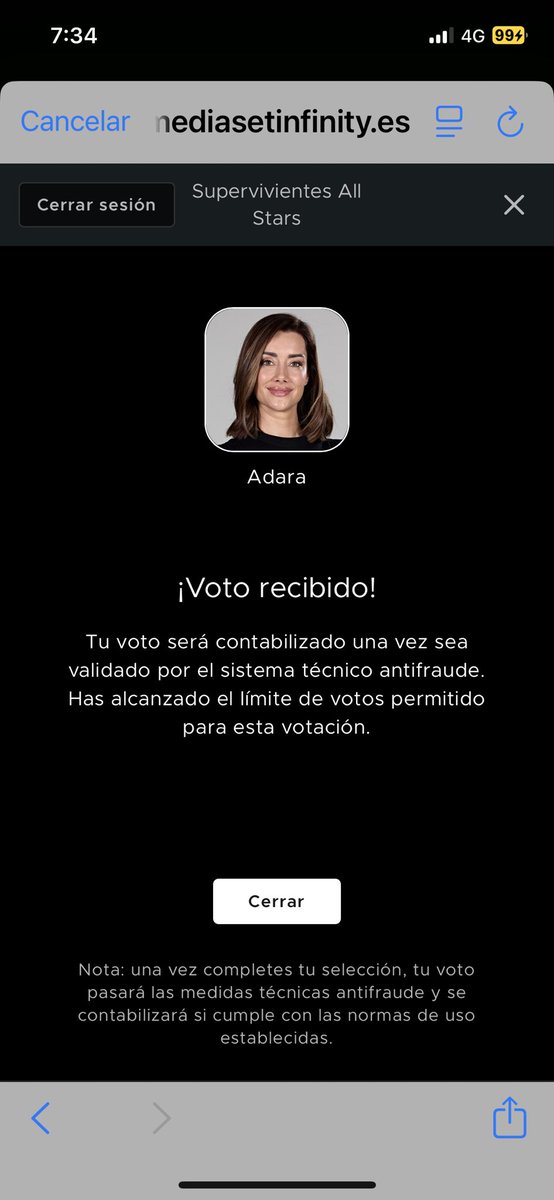 Mi votito que no falte 😘🥰