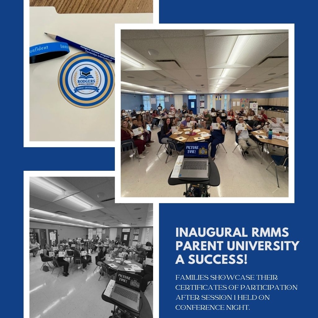 Our inaugural RMMS Parent University   proves a huge success. Participants received their child's personalized testing data and got a certificate of participation at the end of the session. This is the beginning of a beautiful partnership.