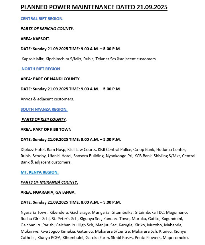 Kenya Power tweet media