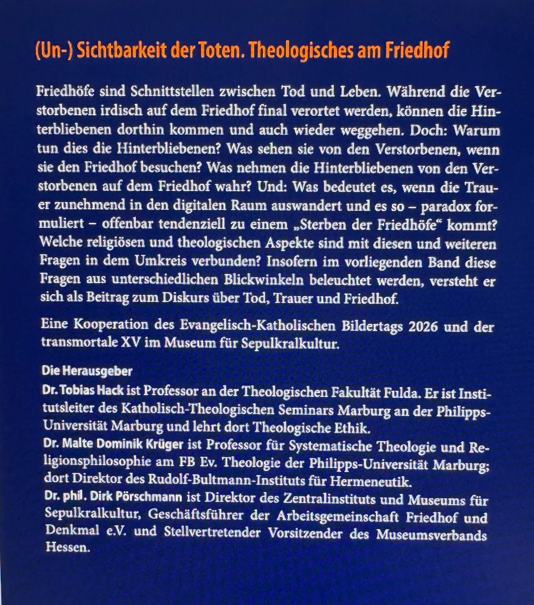 Heute FAZ-Artikel auf Seite 1 zur Frage, ob und wie wir Friedhöfe brauchen. Dazu erscheint in Kürze ein Buch von uns :-).  Wichtige Frage für eine Religion, die bis heute die „Auferstehung der Toten“ bekennt: wie wollen wir mit unseren Verstorbenen umgehen?