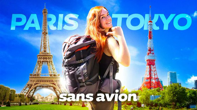 Legend_Niniste's tweet image. Vous pourrez suivre mon voyage Paris - Tokyo SANS AVION tous les jours en direct sur Twitch et en différé sur Youtube à partir du 27 septembre !✈️❌

Le départ se fera au pied de la Tour Eiffel, et la ligne d'arrivée sera la Tour de Tokyo!

Merci à @UbigiOfficial et @holysquad_fr