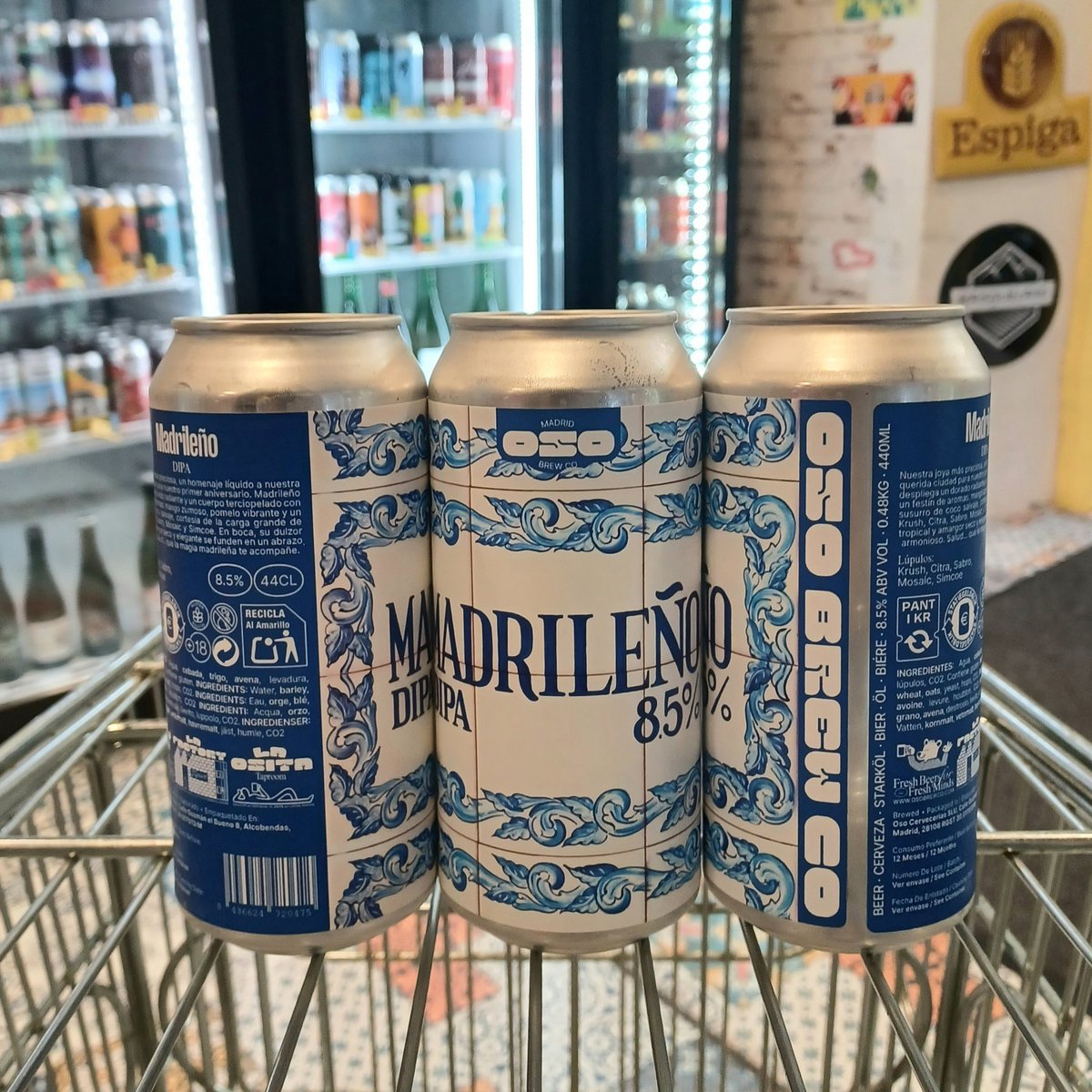 Oso a OKasional Beer! 
🐻 Madrileño - DIPA - 8,5% 
okasional-beer.com 
#craftbeer #beer #cerveza #taproom #Barcelona