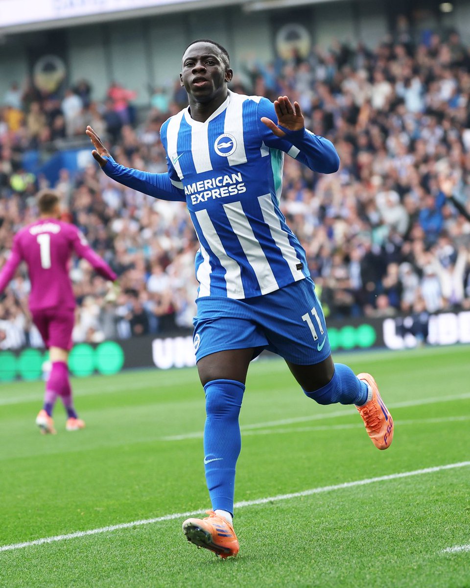 Brighton has not lost a game when Yankuba Minteh has scored. ⭐🇬🇲

— He has previously scored in six games, including a 3-2 victory over Spurs at the AMEX last season.