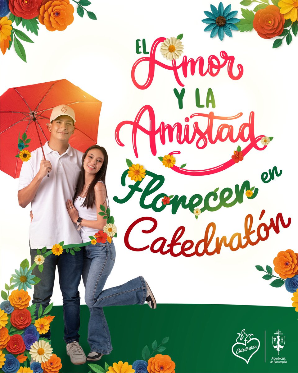 🌸💚 ¡El amor y la amistad están en su mejor momento! 🎉

En Catedratón celebramos compartiendo, ayudando y viviendo la alegría. 🚀✨

¿Y tú ya haces parte de esta fiesta de solidaridad? 🙌💫

#Catedratón2025 #AmorYAmistad #FloreceLaEsperanza