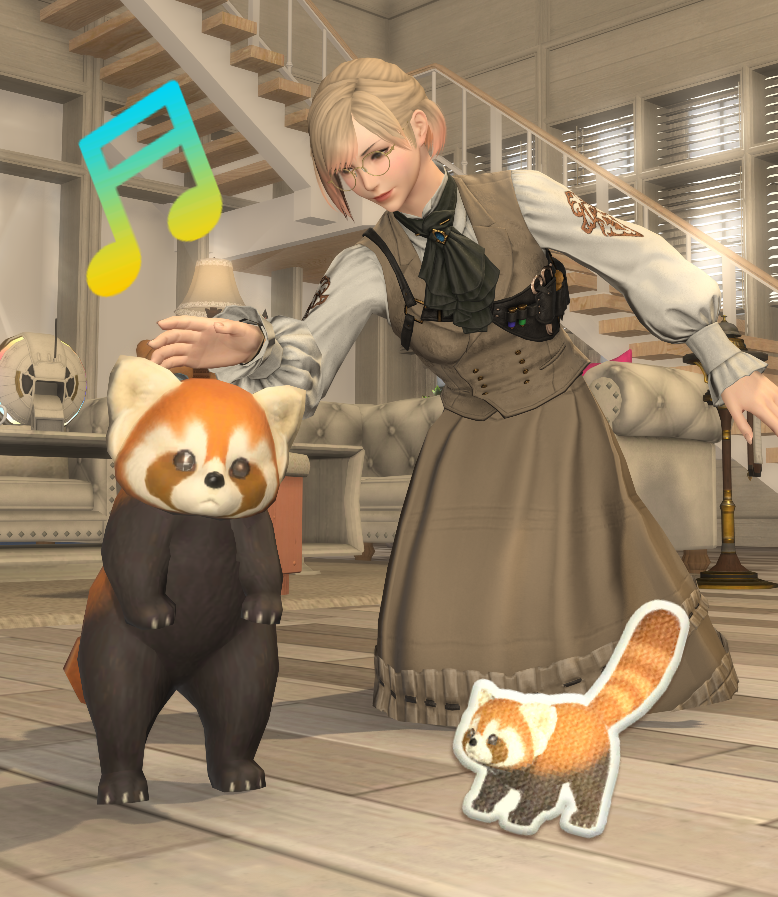 AylethFFXIV's tweet photo. 今日は #国際レッサーパンダデー 
いつもこの子に癒されてますー
今後ともよろしくお願いいたします！

＃本日のミドラン　#FF14 https://t.co/oqiwoMBAsv