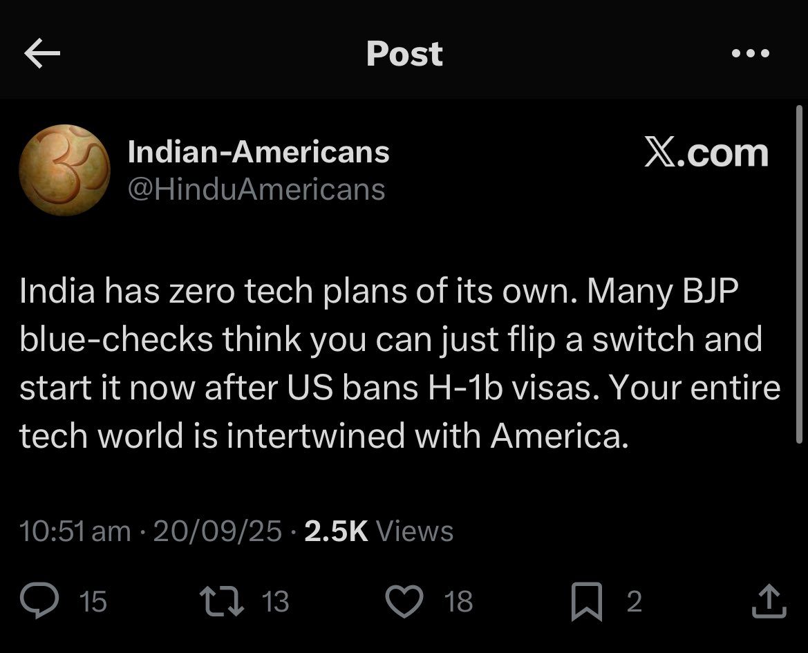 CongressVellore's tweet image. Begging so badly isn&apos;t it what to say having a weakest and pathetic PM.
#WeakestPMModi
In 2017, this Bhakt was abusing Rahul Gandhi for raising the H1B issue.
 
In 2025, he himself is abusing the BJP on the H1B issue 😆

This is poetic.