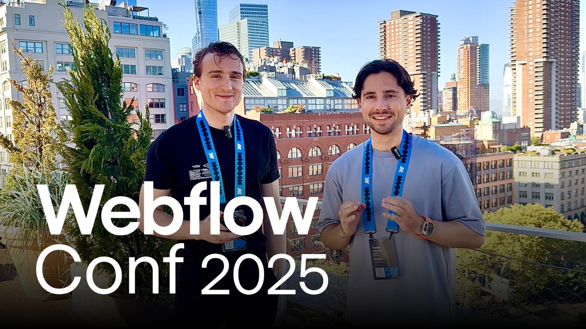 🔥 We’re taking you inside <a href="/webflow/">Webflow</a> Conf 2025! 🔥

New video now live on YouTube 👉 youtube.com/watch?v=6w-6PM…