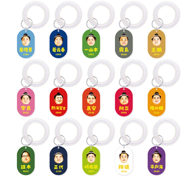 ✨大相撲ガチャ✨／ 新商品 「ロッカーキー風キーホルダー」 レトロな