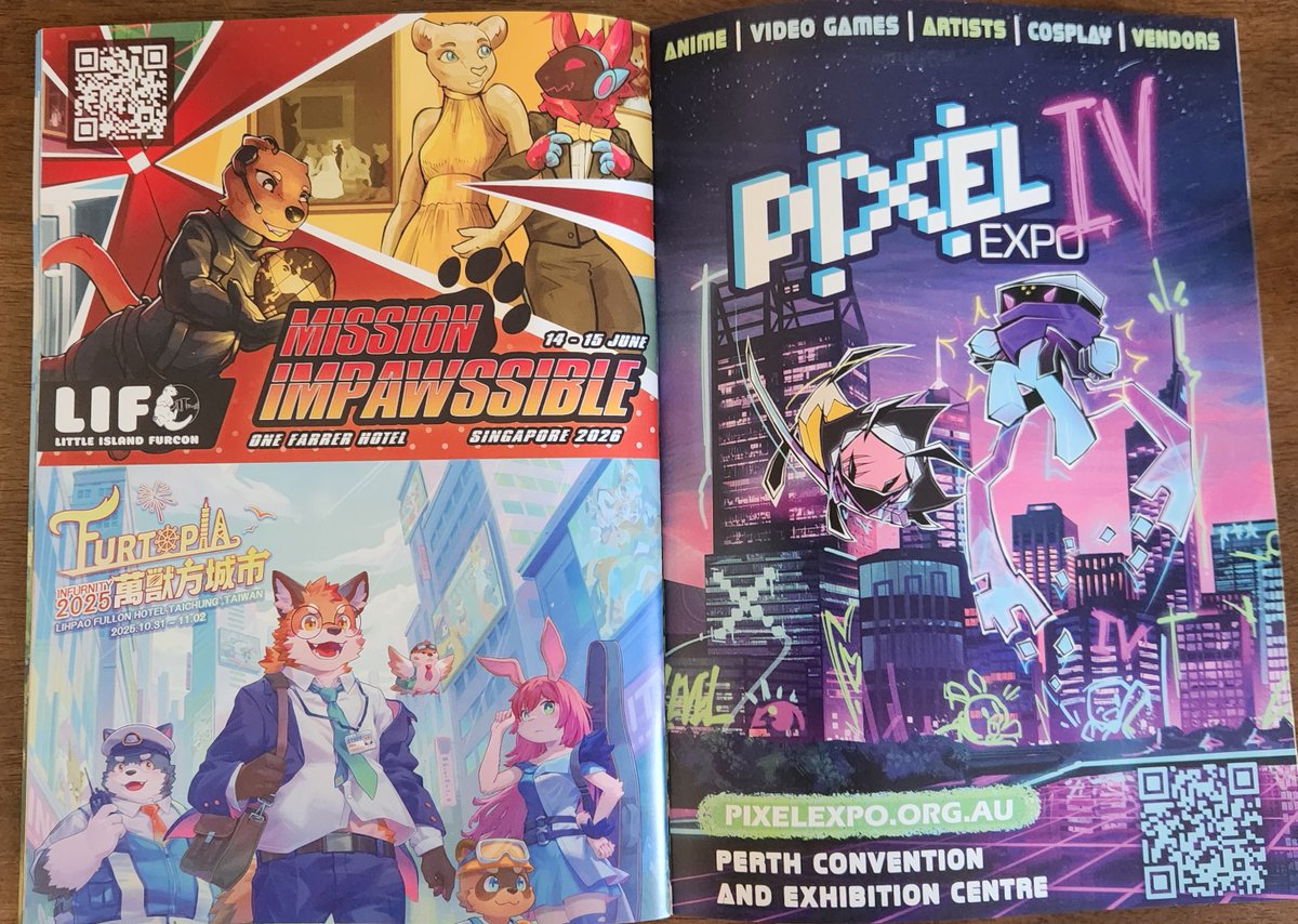 LittleIslandFC's tweet photo. Thank you @WAFurFrenzy ! for the Conbook feature! 🐾 🫶
Wishing everyone there to have a wonderful and silly experience at the con! Can't wait to hear about the fables you'll encounter! 📖 #WAFF2025 https://t.co/nZmBVlSrJ1