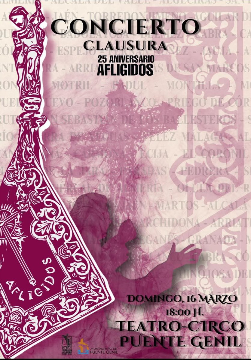 A.M. Afligidos Puente Genil :: Concierto Clausura XXV Aniversario - blogelrecuadro.com/?p=21204