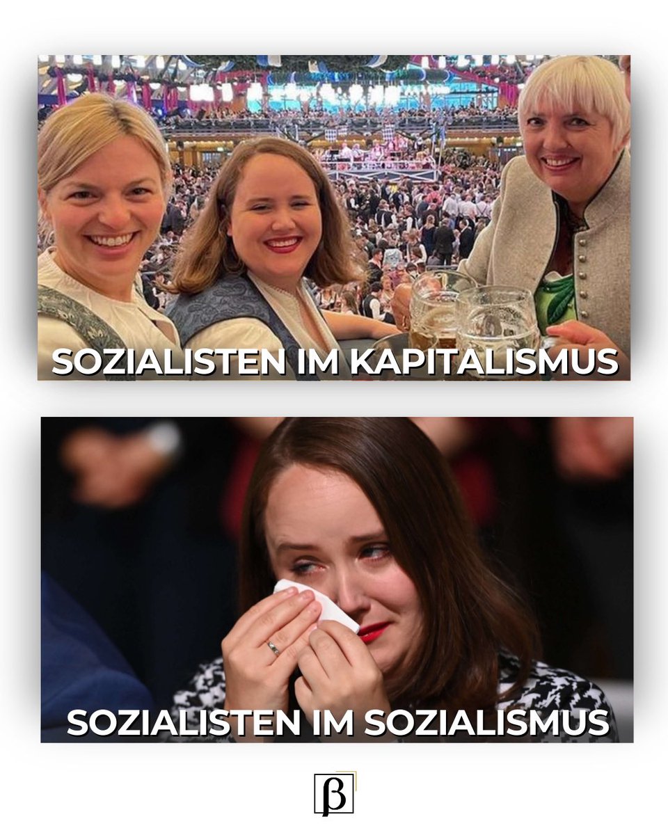 mario_lochner's tweet photo. Ozapft is 🍻🍻 Dieser Meme-Klassiker erinnert uns daran: Sozialisten geht’s im Kapitalismus sehr gut! https://t.co/J3ITmppkqj