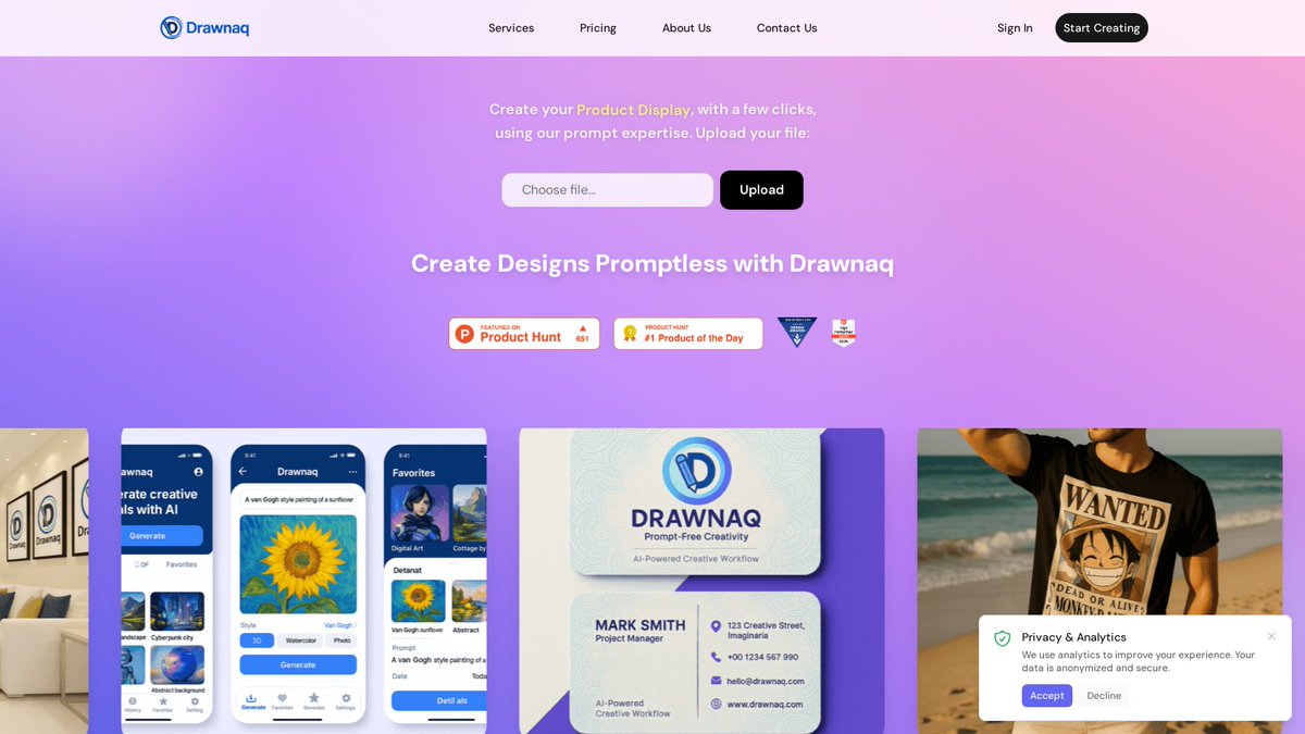 automate_tweak's tweet image. Unleash your creativity with #Drawnaq, the AI-powered design platform that helps you create stunning visuals with just a few clicks—no design experience needed! 🎨✨ #DesignMadeEasy automateandtweak.com/tool/drawnaq/