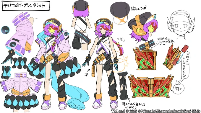 作画の際に作成したキャラクター資料も載せておきます。恐らく色んなところに資料として共有されたのではないかと思うのですが、GTの連載があったりしたのでその後表に出せるものに少し修正しました。 ちと雑ですがよければ何らかの参考にしてみて頂ければ。 宜しくお願いします。 4/5 #デュエマ