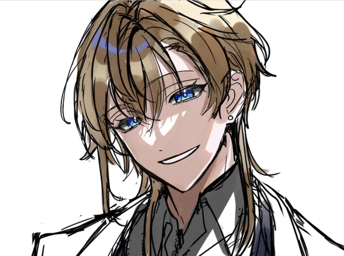 息抜きにらくがき あわよくばTRPGの立ち絵に使いたい