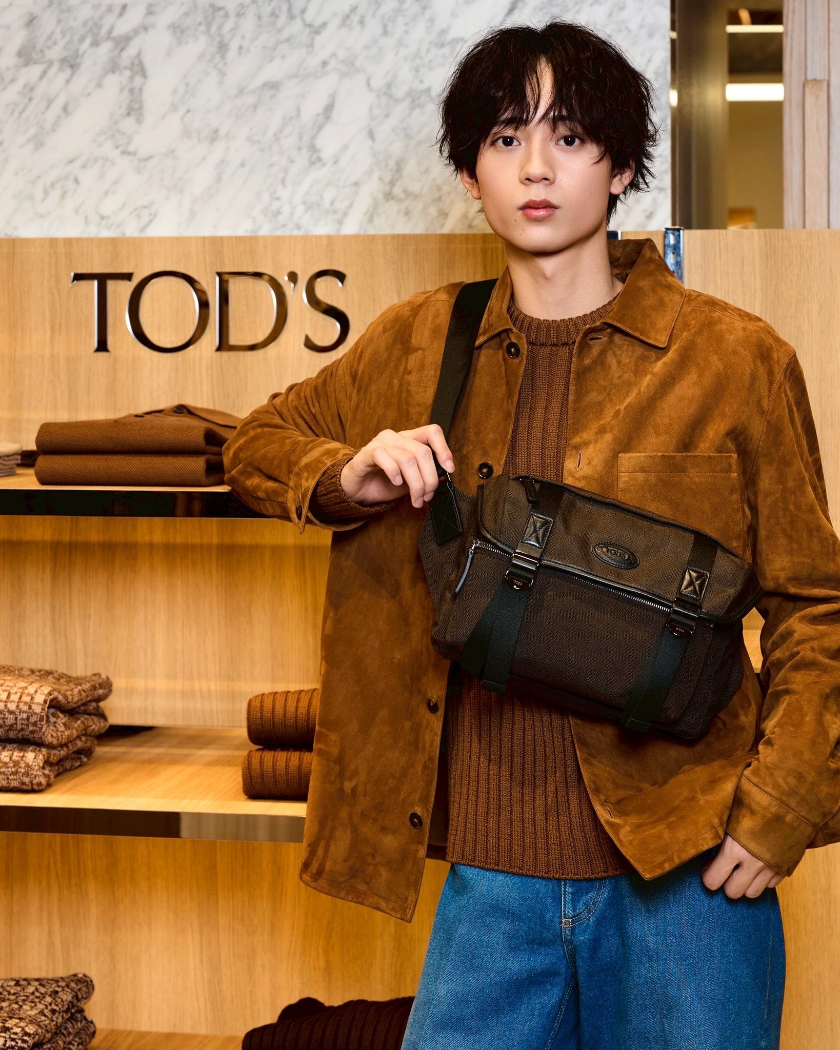 水沢林太郎 まとめ売り 2025秋冬メンズ TOD′S ポップアップが行われている新宿伊勢丹店
