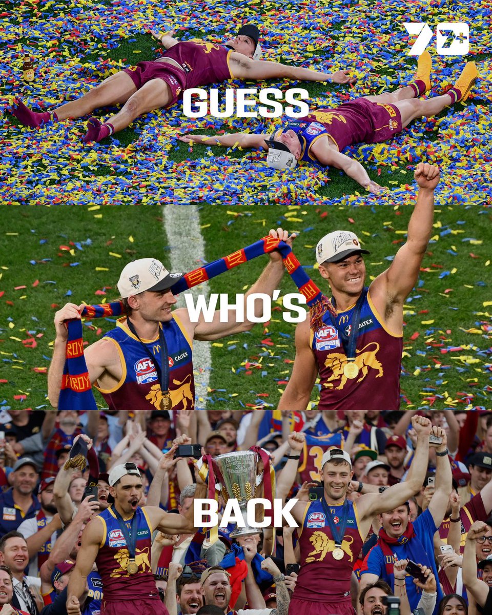 7AFL's tweet photo. Three-straight Grand Finals.

#AFLFinals https://t.co/nG3Cs7J4Tj