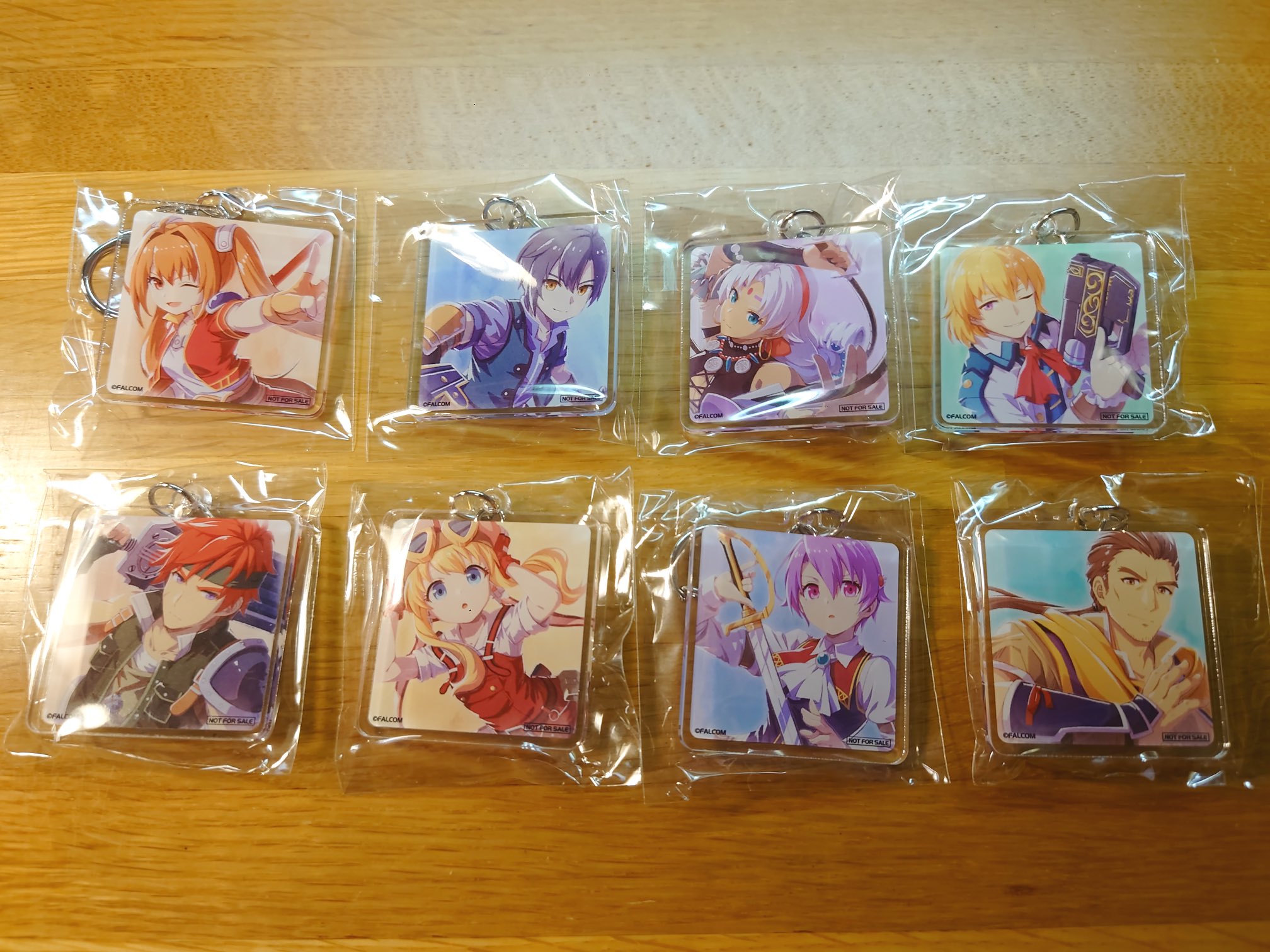 空の軌跡 1st 抽選会 アクリルキーホルダー　全種セット 空の軌跡 the 1st 発売記念抽選会 C賞 アクリルキーホルダー 全8