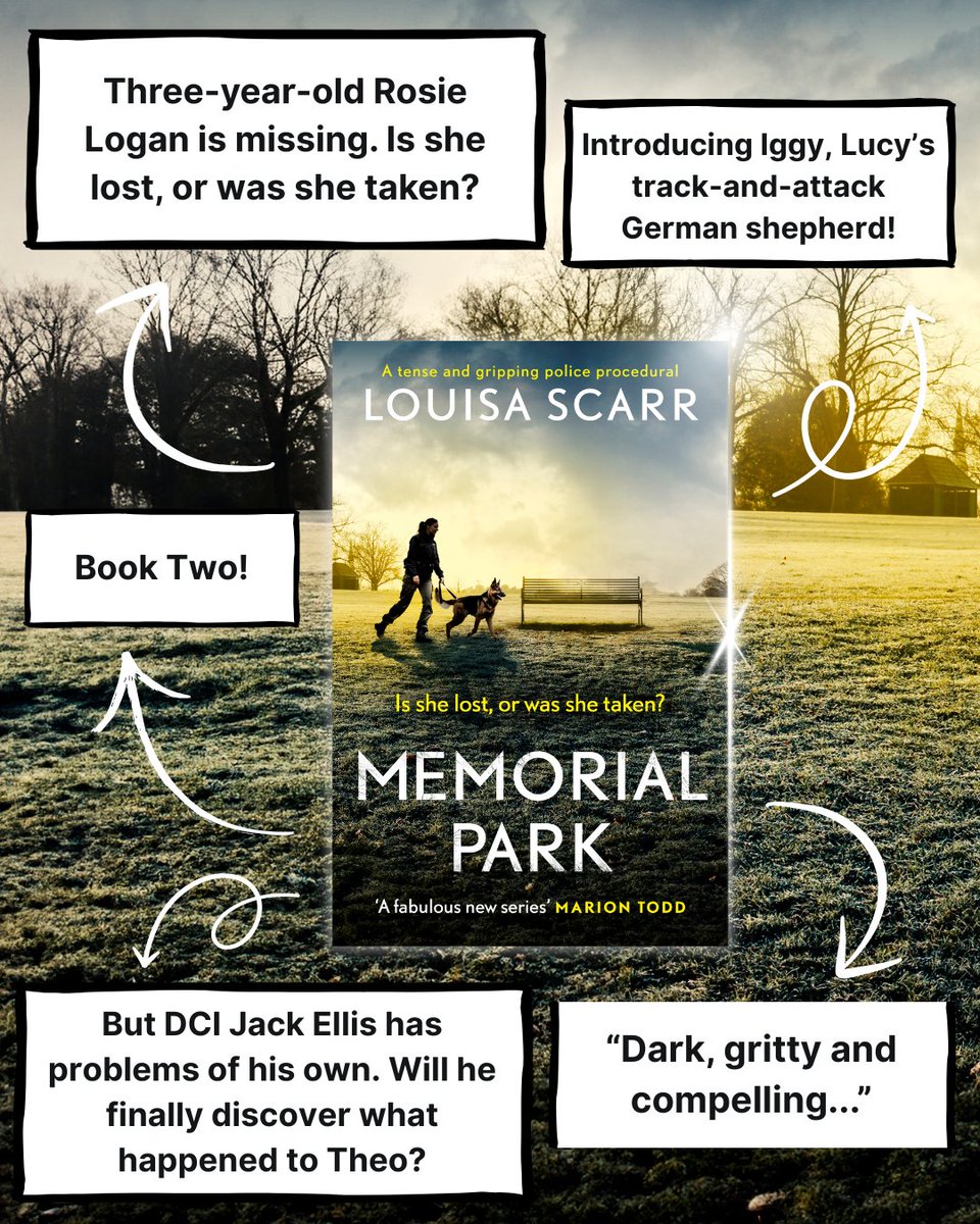 And finally... I know I'm not supposed to have favourites, but I adore Memorial Park. I loved writing it, and putting poor old Jack through the wringer. It's an emotional one though, so be warned. (Disclaimer: nothing happens to the dogs.)
Buy here: geni.us/MemorialPark
