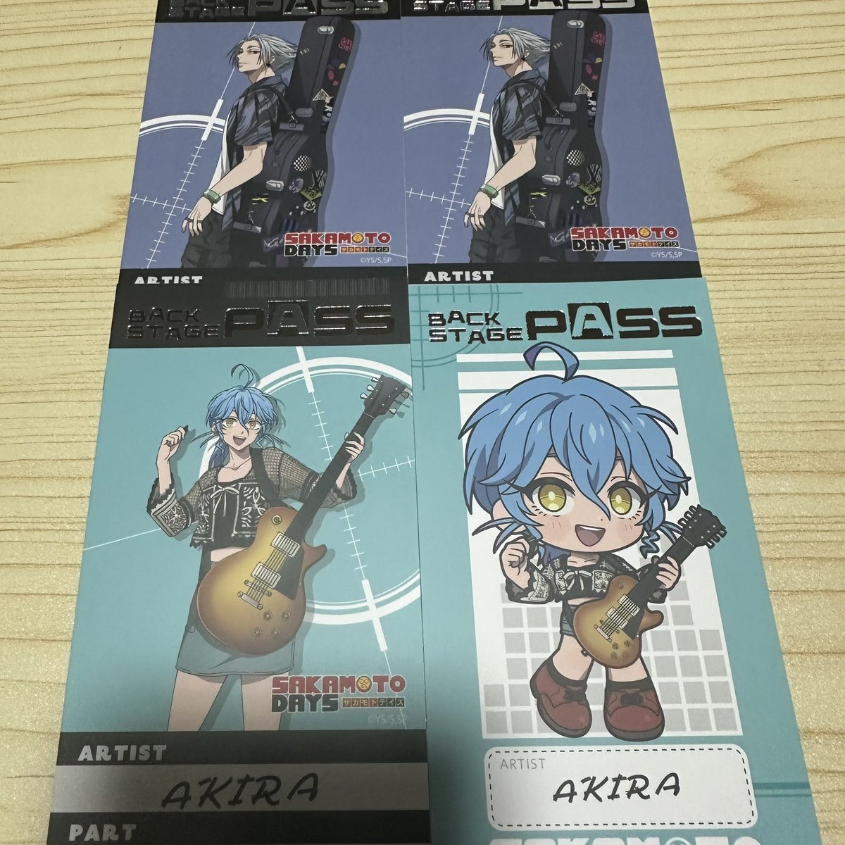 natariya25's tweet photo. 【交換】サカモトデイズ サカデイ まねきねこ 
バックステージパス

譲⇒楽(等身)2 赤尾晶(等身/SD)

求⇒X/スラー(等身/SD)楽(SD)＞南雲(等身/SD)

新規垢のため本垢のお伝え可能です
📮交換のみ https://t.co/5Xi3fugSqM