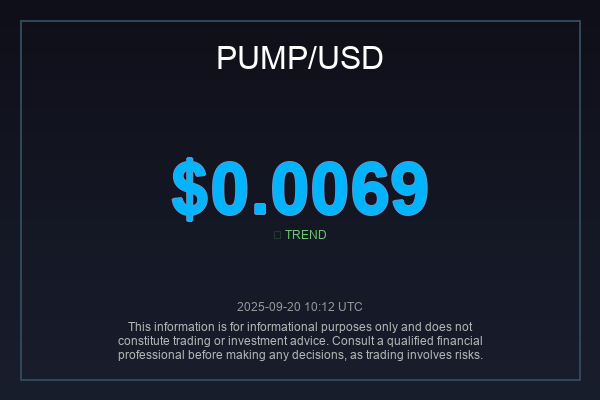 _globalimpact's tweet image. $PUMP is sniffing around $0.0069. Is this the launchpad we've been waiting for?  If you're feeling the green, hit that RT to spread the good vibes! 

#PUMPToken #AltcoinGems #CryptoNews