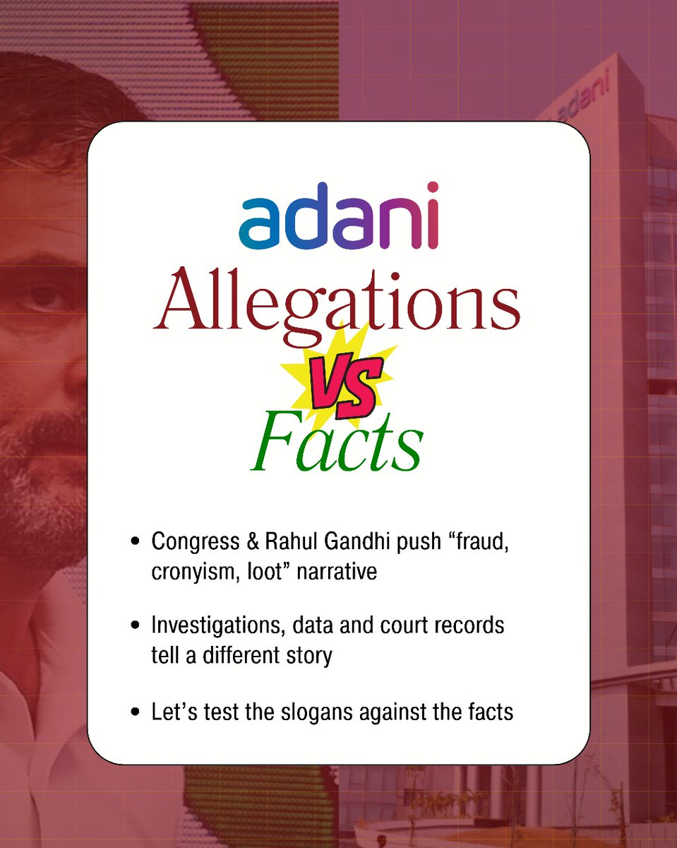 Atticus Finch (Dilli Se Hu) (@atticusfinch_dl) on Twitter photo 1/ Adani тАУ a name entangled by #Congress and <a href="/RahulGandhi/">Rahul Gandhi</a> in political mudslinging. But beyond the loud allegations, what do investigations and data reveal? LetтАЩs address the elephant in the room: the accusations of fraud, cronyism, lack of transparency. You might be surprised 1/ Adani тАУ a name entangled by #Congress and <a href="/RahulGandhi/">Rahul Gandhi</a> in political mudslinging. But beyond the loud allegations, what do investigations and data reveal? LetтАЩs address the elephant in the room: the accusations of fraud, cronyism, lack of transparency. You might be surprised