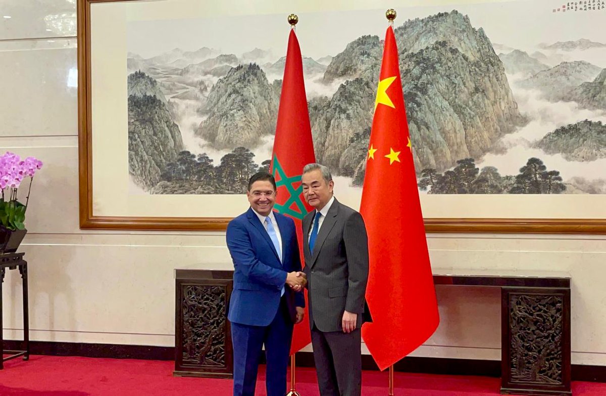 During his meeting yesterday with MFA Nasser Bourita, the Chinese Minister of Foreign Affairs,Mr. Wang Yi Commended the visionary leadership of HM King Mohammed VI,as well as the Royal Initiatives aimed at the inclusive empowerment of the African continent
tinyurl.com/45hb5hmh