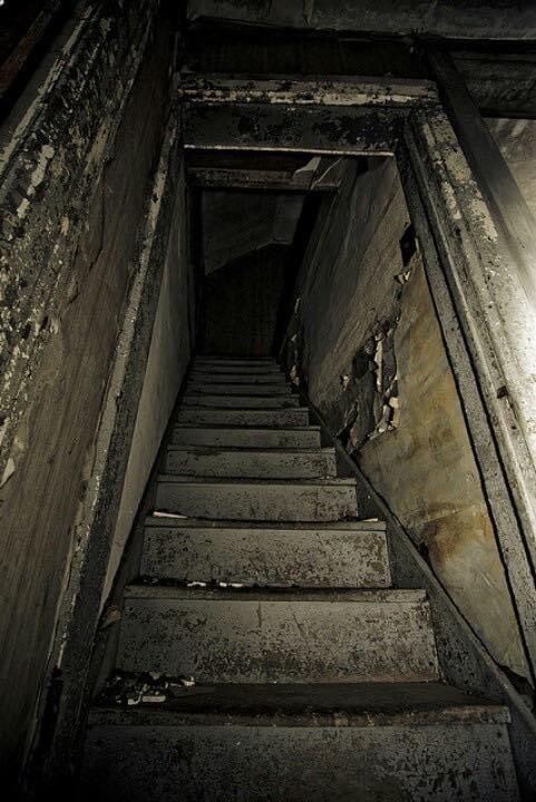 abandonedspaces's tweet image. Are the stairs going up or down?…