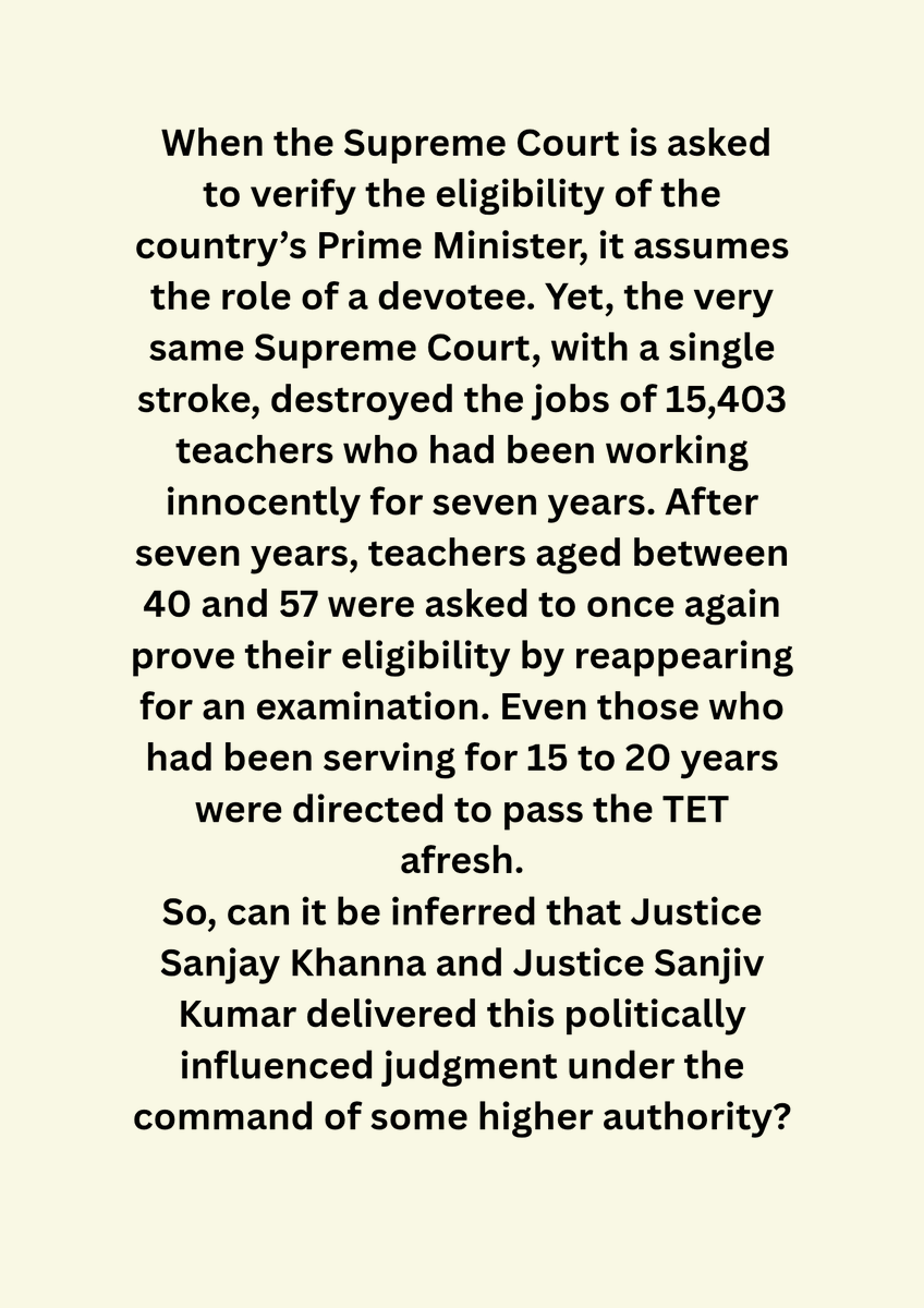 MdmmondalCo's tweet photo. @barandbench @rashtrapatibhvn @indSupremeCourt @LawChakra @LiveLawIndia @RahulGandhi @aajtak #SaveUntaintedTeachersWbssc2016 https://t.co/TBbB6VYQxX