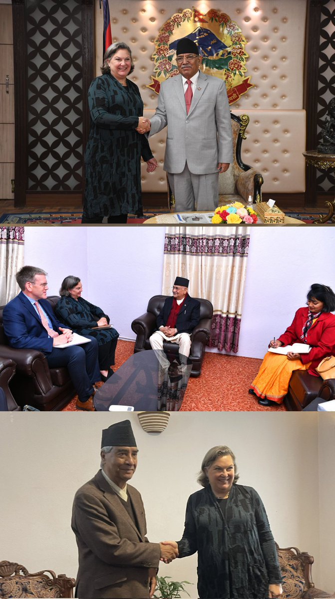 apligrg's tweet photo. If you ask anyone who has even a shred of knowledge about geopolitics, they'll tell you that National Endowment for Democracy is a CIA front for regime change. NED has clearly been active in Nepal and at least one of the ringleaders of the recent coup has ties to NED. As the saying goes, "Wherever there's Nuland there's color revolution". But many Nepalis are still in denial and refuse to see what's clear as the Sun. They've been played big time.

भूराजनीति बारे थोरै पनि ज्ञान भएका जोसुकैसँग सोधे हुन्छ "National Endowment for Democracy भनेको के हो?" भनेर, उसले बताइदिनेछ कि यो CIA को तख्ता पलट गर्ने हतियार हो भनेर। एउटा उखानै छ, जता जता भिक्टोरिया न्युल्यान्ड त्यता त्यता तख्ता पलट। अब त आँखा खोलौँ! सिंगो मुलुकलाई मुर्गा बनाइएको छ यहाँ!