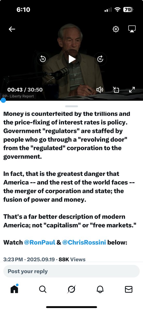 CFWBers's tweet image. What motivated me to undertake initial efforts back in 2009-2014 that led to my/our efforts of last 10 yrs AND CASES w/multiple claims ongoing currently in US Tax Court? These words below by Ron Paul define #Risks w/in #RegulatoryCapture that is strangling our nation and freedom.