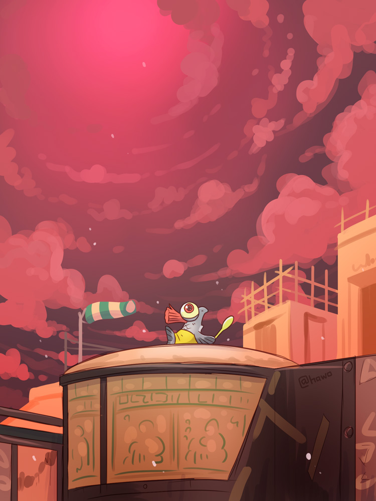 Splatoon_hawo's tweet image. ナンプラー遺跡
迷子のコジャケ
（過去絵）