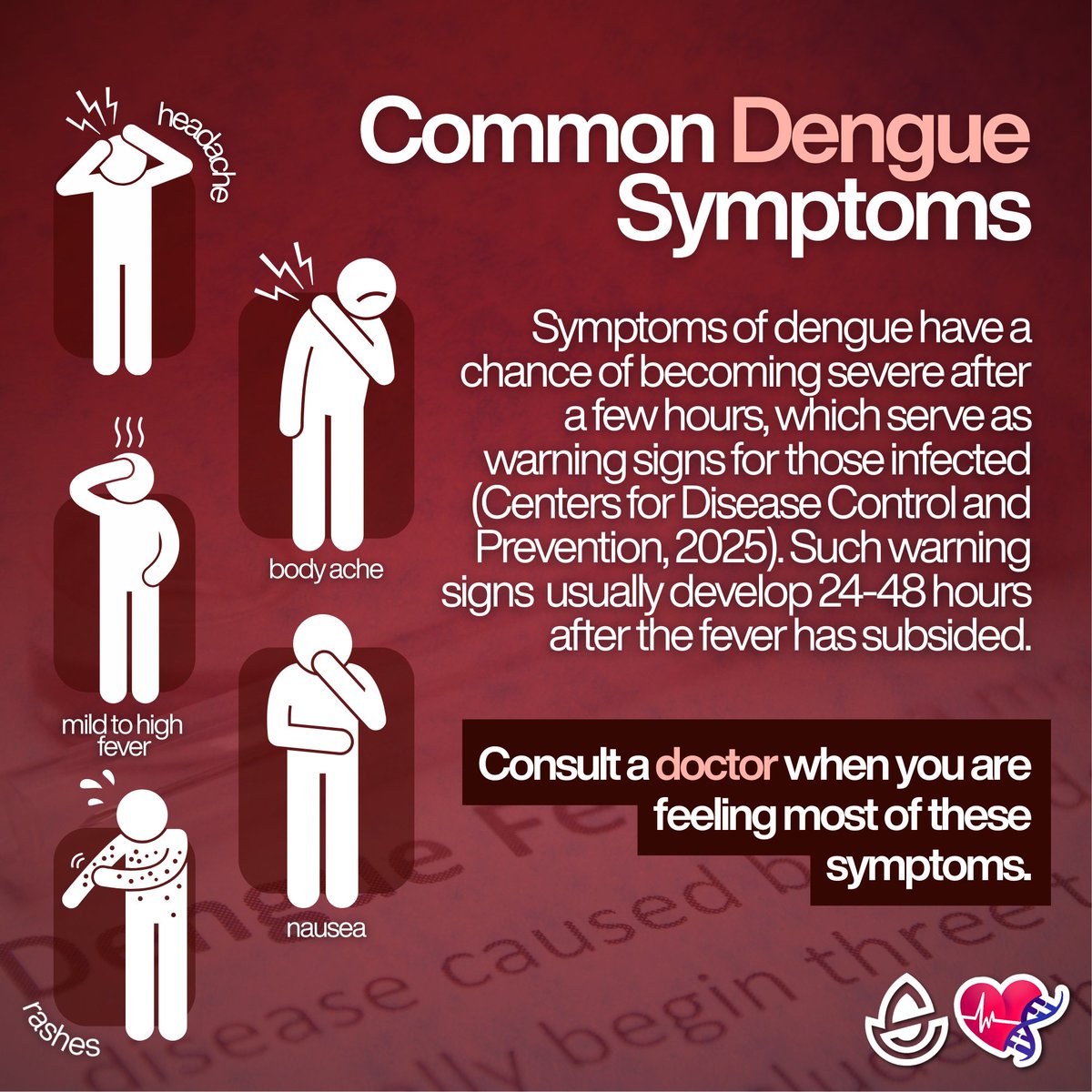 pisaymckaryo's tweet photo. Good day, Pisay! 👋

We wish everyone all the luck in their perios 🫂   With the increasing reports of dengue cases within the Pisay community, the Student Council and Karyo Biomedical Society have collaborated and created an informational pubmat on Dengue Fever. https://t.co/xWOU66sWZc