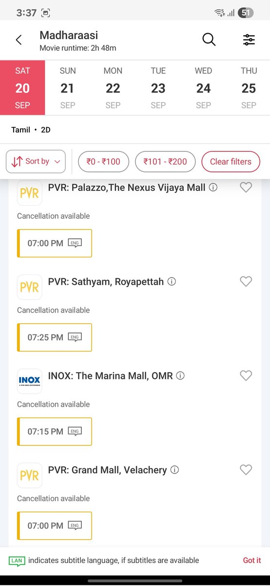 Vickie01111's tweet photo. Doing good in multiplexes 

#Madharaasi 3rd weekend on bms🔥 https://t.co/9IoXmrYGDe