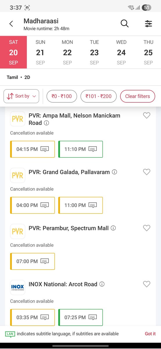 Vickie01111's tweet photo. Doing good in multiplexes 

#Madharaasi 3rd weekend on bms🔥 https://t.co/9IoXmrYGDe