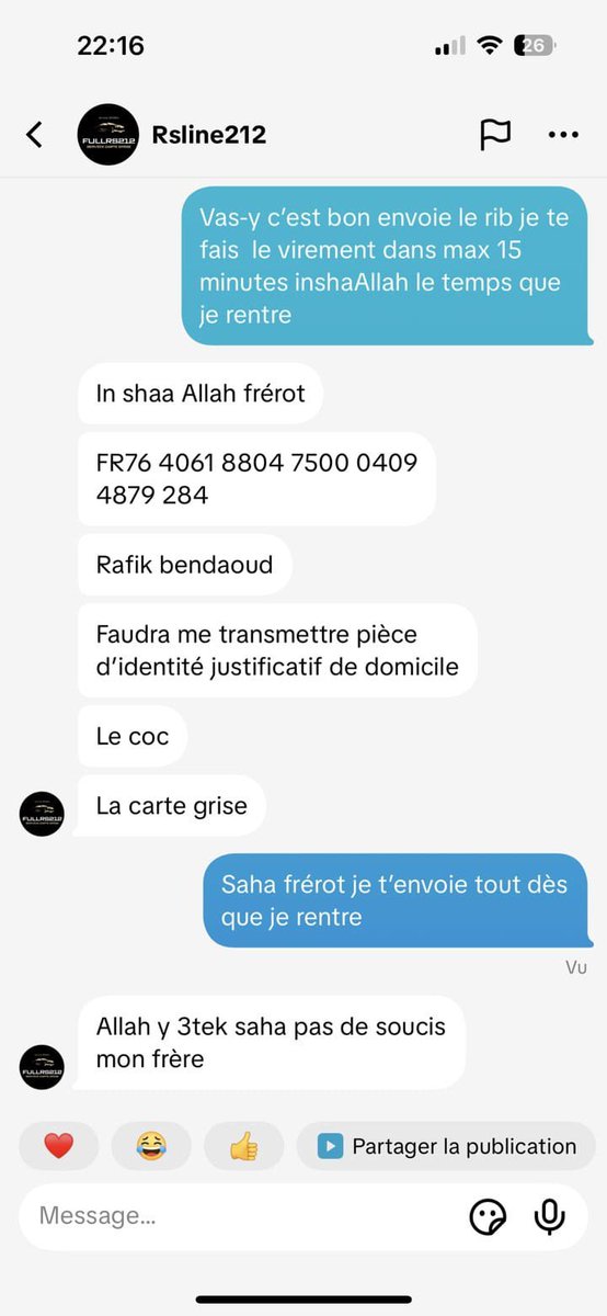 zackk_v8's tweet image. Soit disant pro qui peut faire des homologations rapidement mais qui disparaît quand on paye 1500 euros 

Rafik bendaoud

0605837593

Il serait de Toulouse 

Je peux payer contre une vidéo en sang 🫶🏼