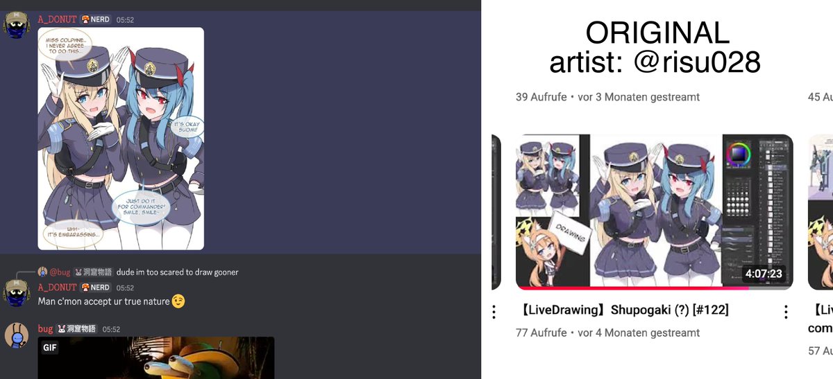 JuhoSprite's tweet photo. @Apurv_Lall (also known as DONUT_DEV on other platforms) Is a fraud just to let anyone know. He steals peoples artworks (even one of mine) and traces art. Here is undeniable proof: https://t.co/aA8zx0C60A