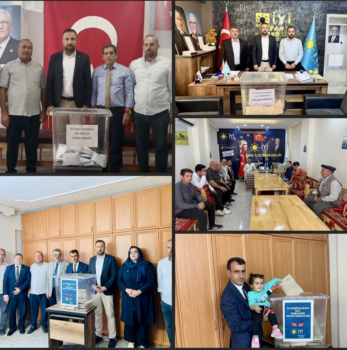 İYİ Parti Şanlıurfa olarak delege seçimlerimizi kardeşlik, birlik ve beraberlik ruhuyla sürdürüyoruz.
Bugün seçimlerimiz büyük bir olgunluk içinde devam ediyor:

📌 Haliliye

📌 Eyyübiye

📌 Karaköprü

📌 Siverek

Tüm ilçe teşkilatlarımıza başarılar diliyor, bu sürecin