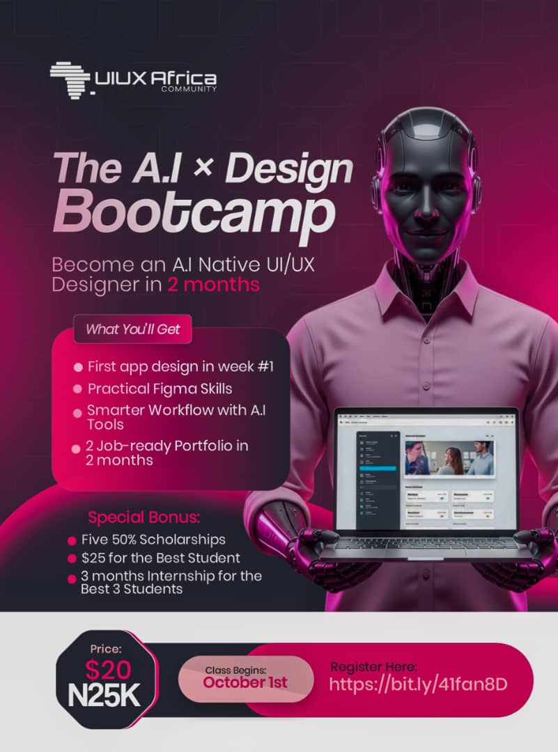 toyoflow's tweet photo. That’s why we launched the AI x Design Bootcamp.
Not to sell overnight success but to give you the foundation to grow as a designer, step by step. https://t.co/zAmYbExJ4h