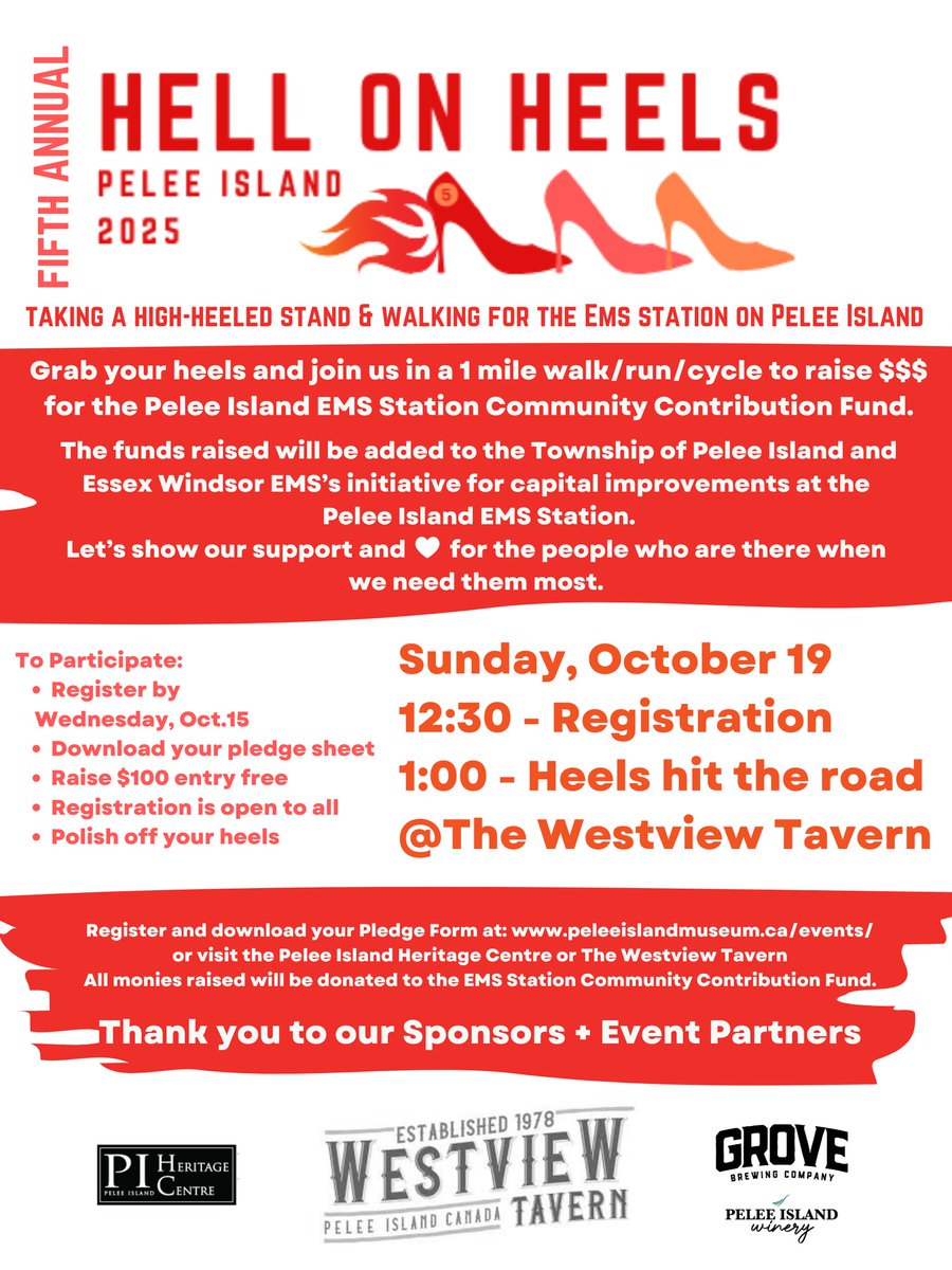 Still trying to do some good with what we have, where we are. <a href="/EssexWindsorEMS/">Essex-Windsor EMS</a> supports Pelee with 24/7 emergency care. This year, we want to help care for the people that care for us when we need it most. In year 5, we are raising funds for improvements to the EMS building.
