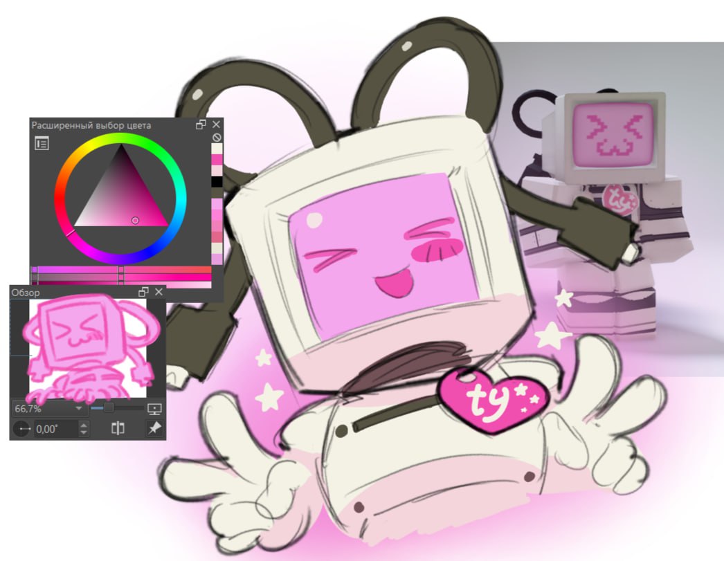 One day I'll draw him properly. my roblox avаtar btw,,,