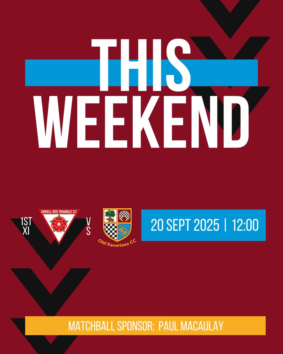 oldxavscc's tweet image. ‼️TEAM NEWS‼️
It’s the last game of the season for our 1st XI who travel to @orrellcricket! 
Our 2nd XI completed their season last week, remaining in the 2nd XI First Division! Big shoutout to PMac for sponsoring this weekend!