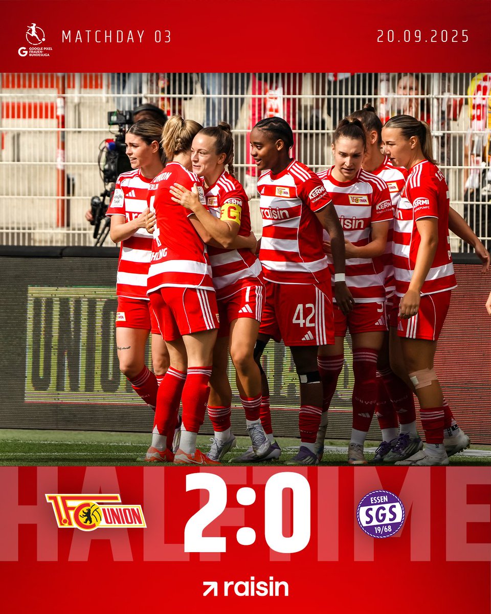 fcunion_en's tweet photo. And that's half time in an excellent game. Chances at both ends, but we've taken ours. 2-0 at the break. #FCUSGS | #fcunion https://t.co/SjkQwLNt8H